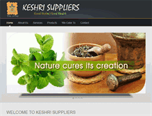 Tablet Screenshot of keshrisuppliers.com